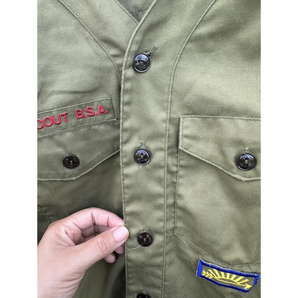Vintage Boy Scouts Of America Youth Uniform‎ 2 Piece Set Size 12